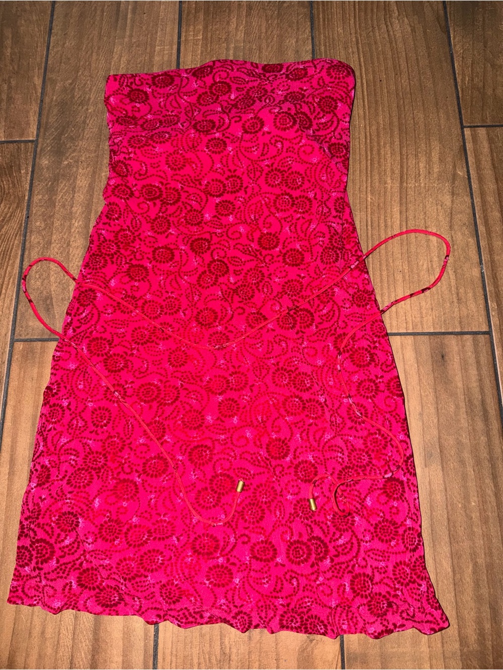 Strapless Hot Pink  Mini Dress